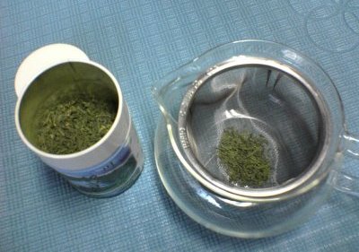 japanese green tea ready for water
